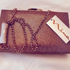 Nina Desyre Rose Gold Crystal Purse / Clutch